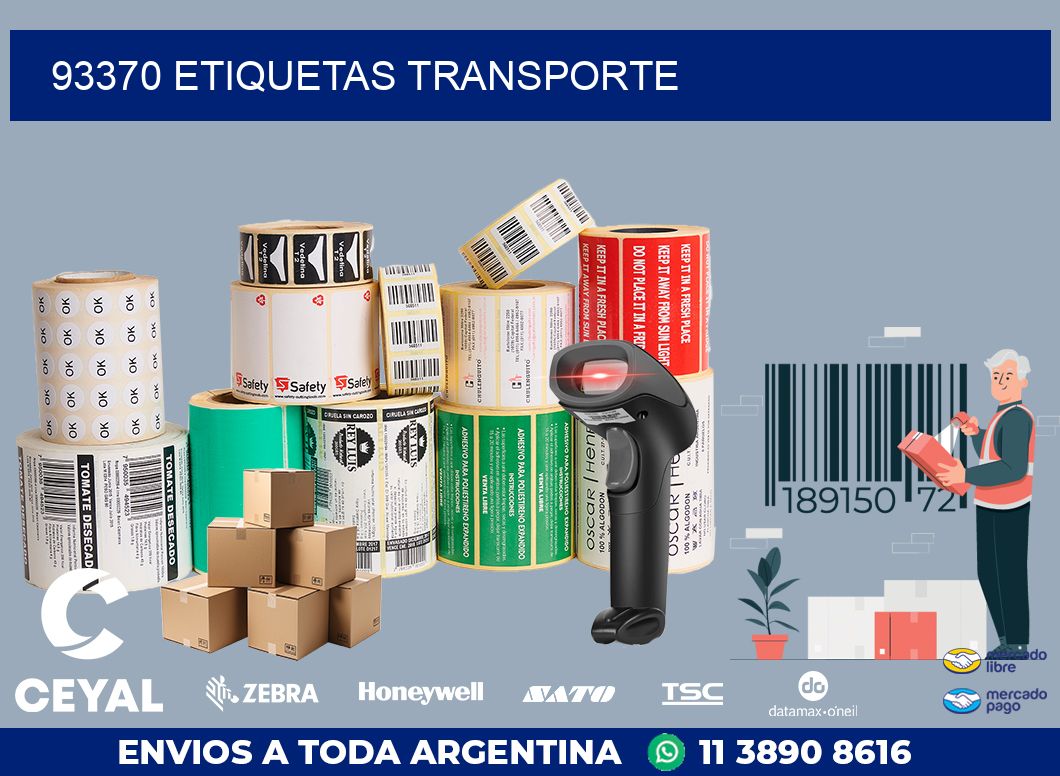 93370 ETIQUETAS TRANSPORTE