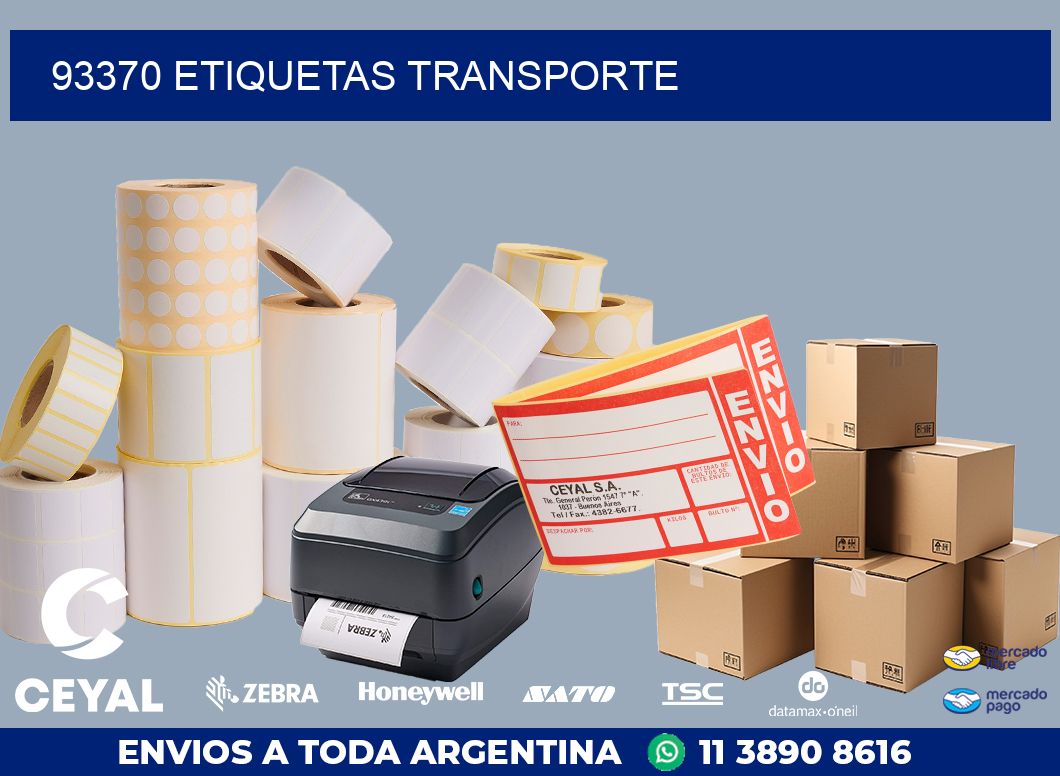 93370 ETIQUETAS TRANSPORTE