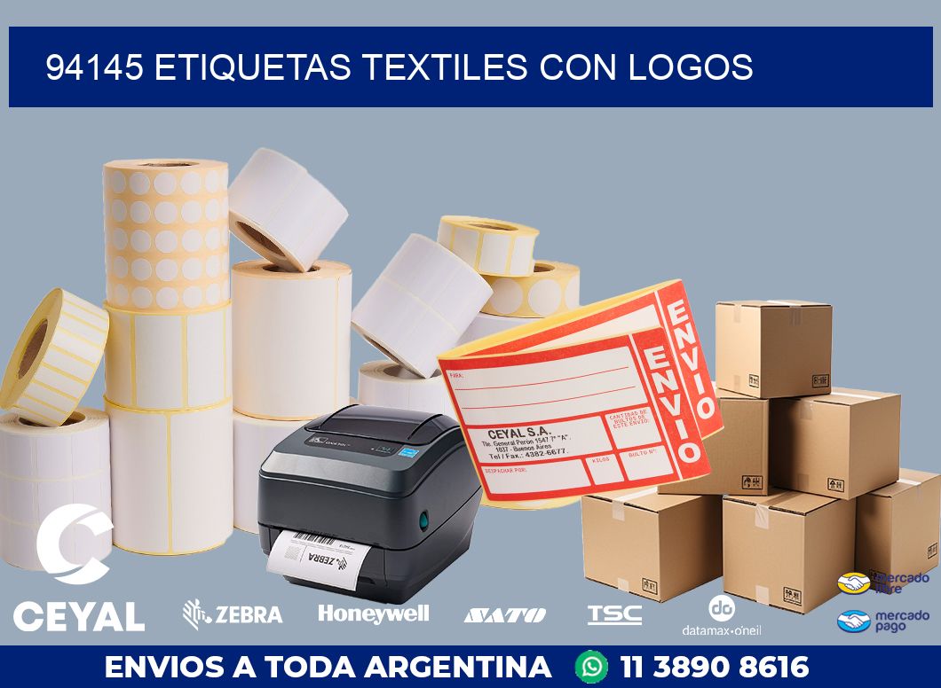 94145 ETIQUETAS TEXTILES CON LOGOS