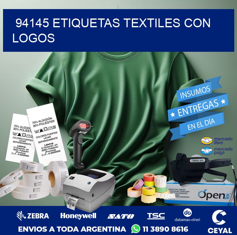 94145 ETIQUETAS TEXTILES CON LOGOS