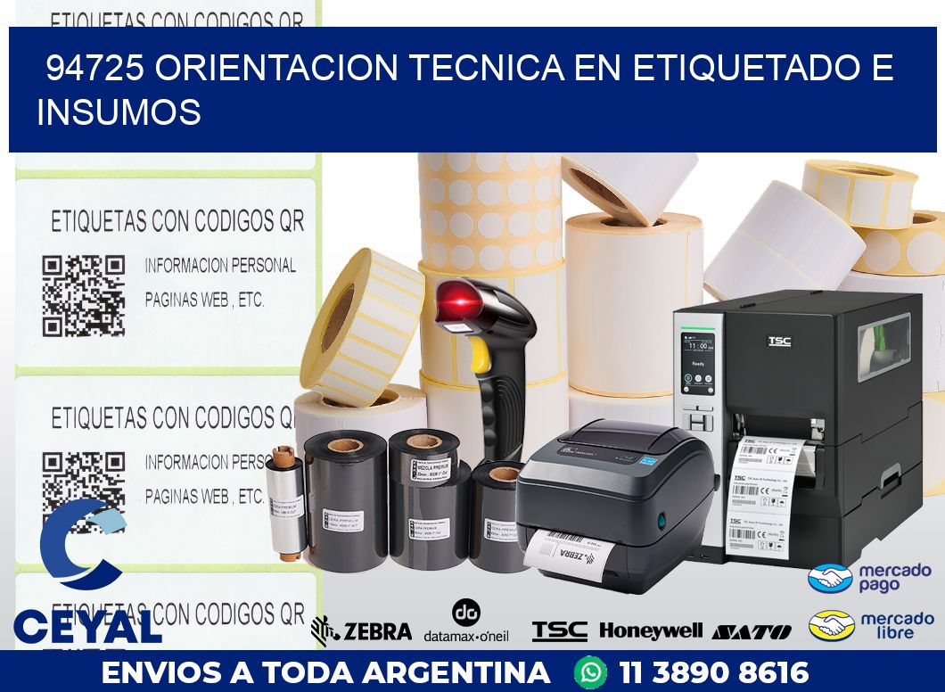 94725 ORIENTACION TECNICA EN ETIQUETADO E INSUMOS