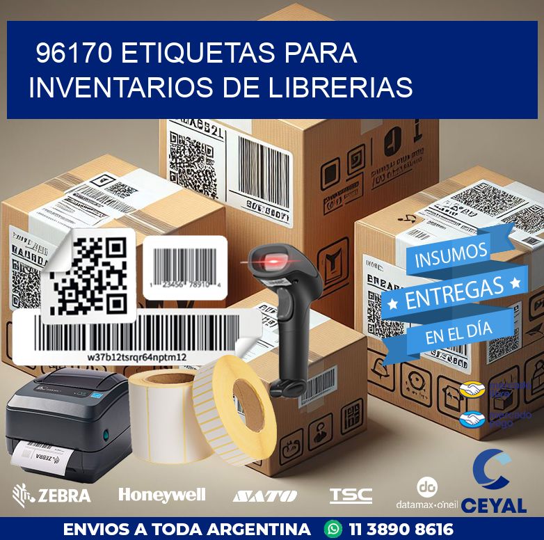 96170 ETIQUETAS PARA INVENTARIOS DE LIBRERIAS