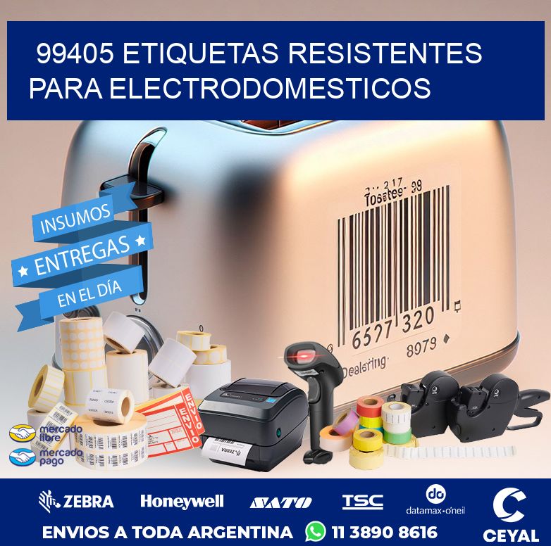 99405 ETIQUETAS RESISTENTES PARA ELECTRODOMESTICOS