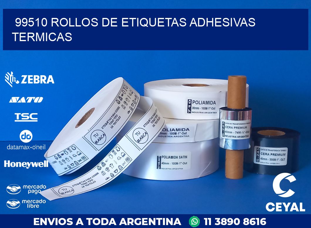 99510 ROLLOS DE ETIQUETAS ADHESIVAS TERMICAS