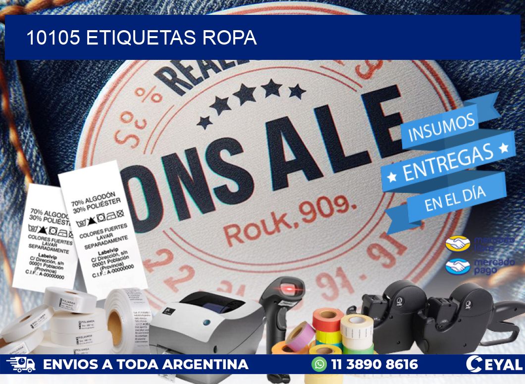 10105 ETIQUETAS ROPA