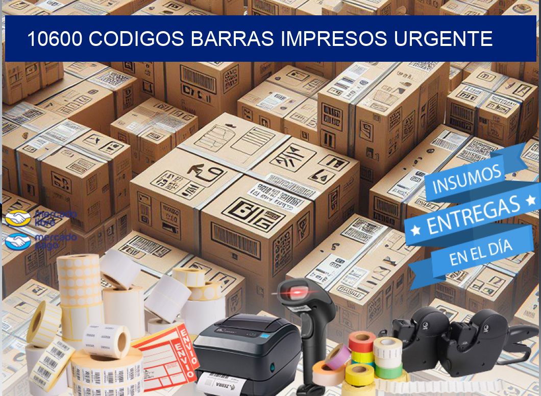 10600 CODIGOS BARRAS IMPRESOS URGENTE