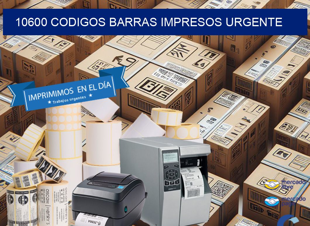 10600 CODIGOS BARRAS IMPRESOS URGENTE