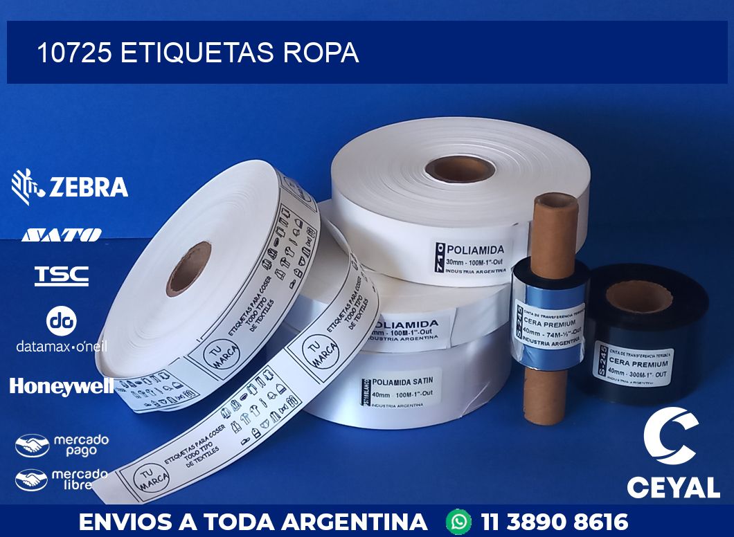 10725 ETIQUETAS ROPA