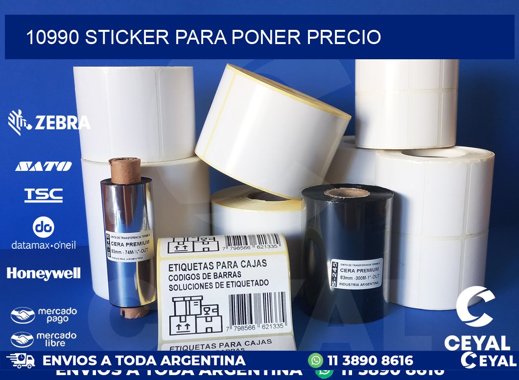 10990 STICKER PARA PONER PRECIO