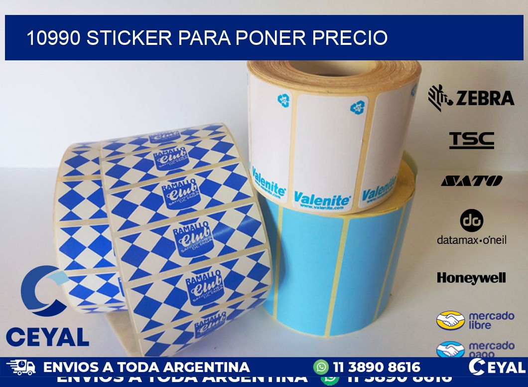 10990 STICKER PARA PONER PRECIO