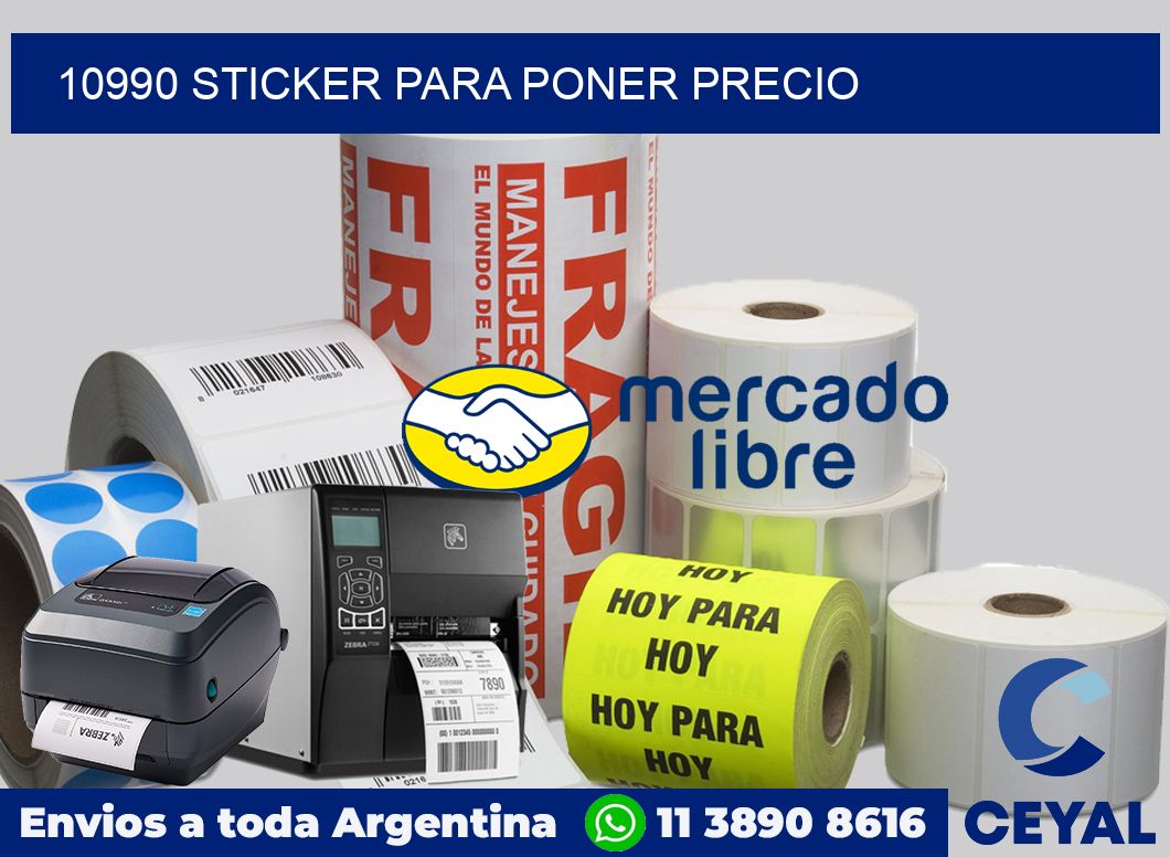 10990 STICKER PARA PONER PRECIO