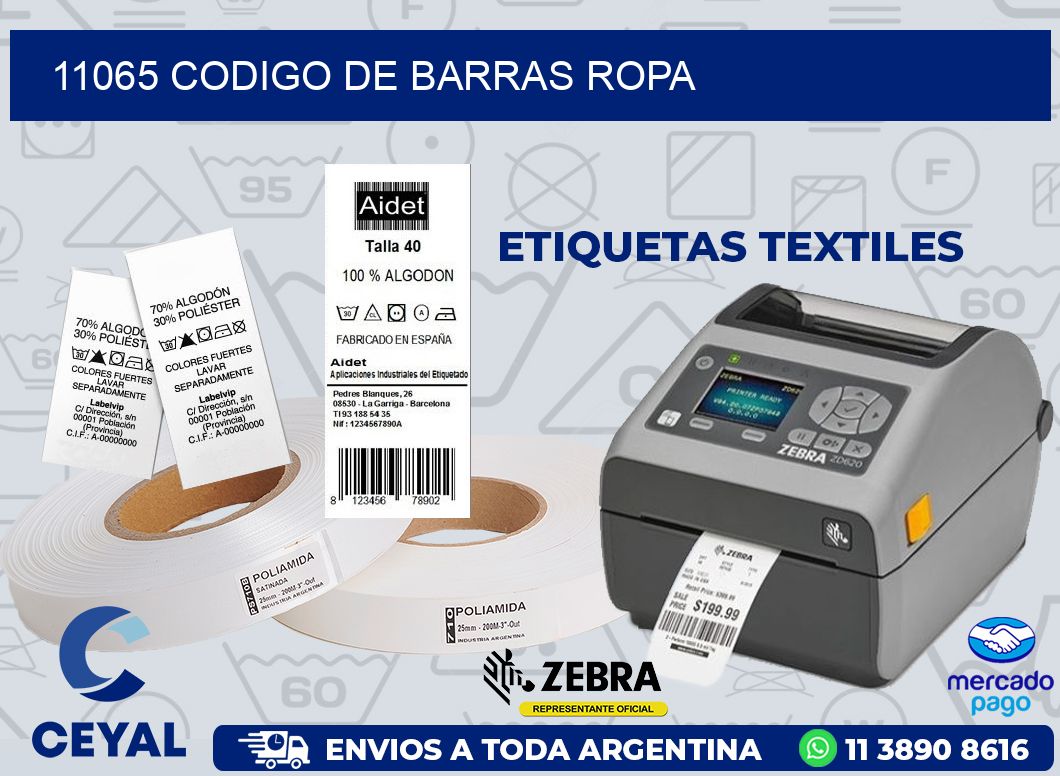 11065 CODIGO DE BARRAS ROPA