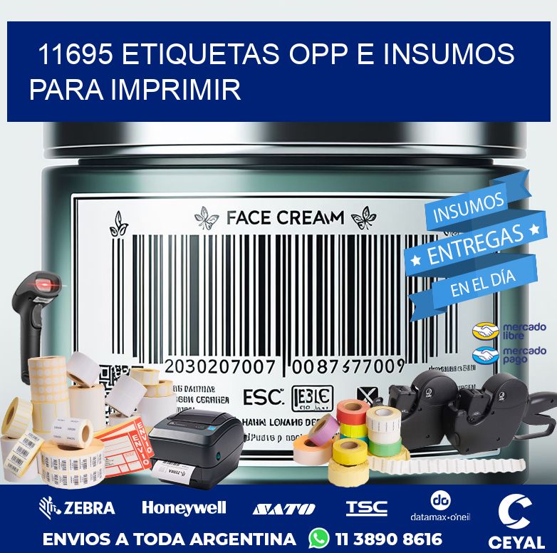 11695 ETIQUETAS OPP E INSUMOS PARA IMPRIMIR