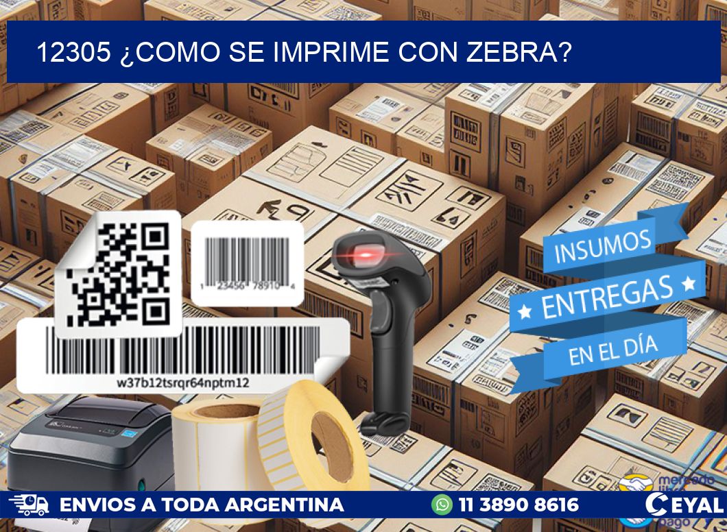 12305 ¿COMO SE IMPRIME CON ZEBRA?