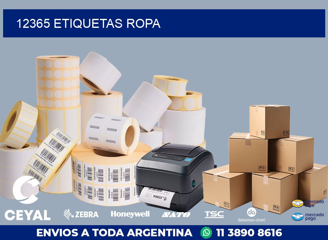 12365 ETIQUETAS ROPA