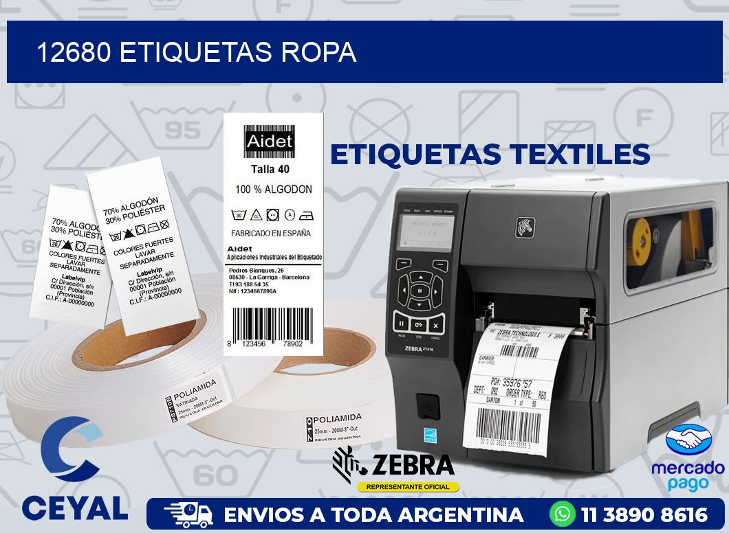 12680 ETIQUETAS ROPA