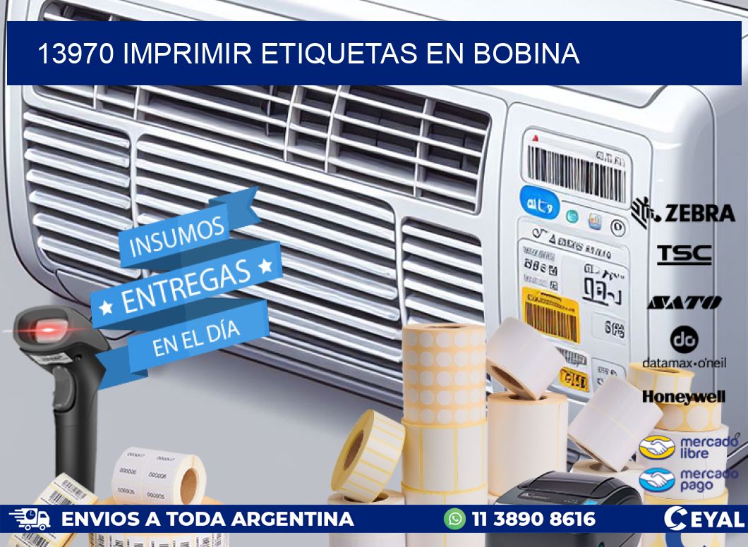 13970 imprimir etiquetas en bobina