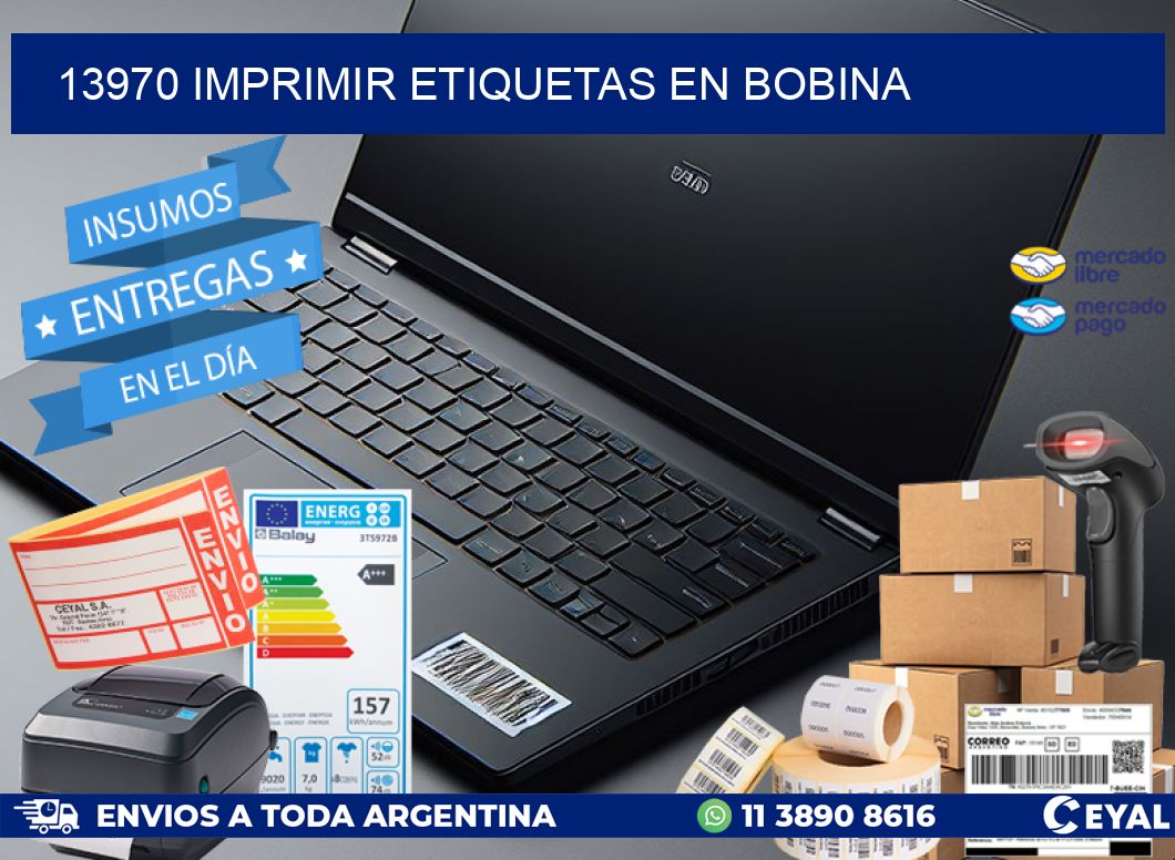 13970 imprimir etiquetas en bobina