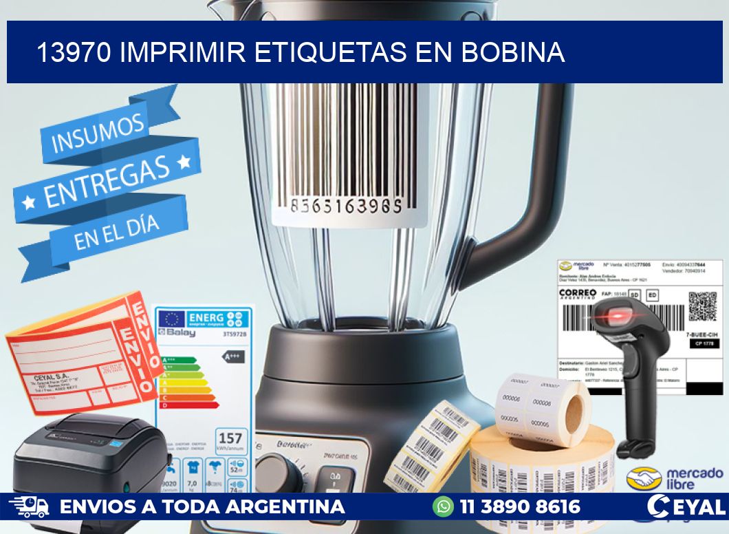 13970 imprimir etiquetas en bobina