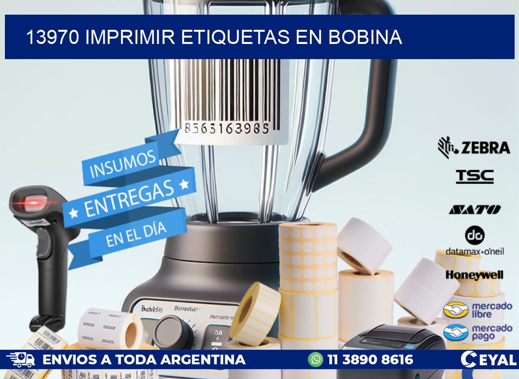 13970 imprimir etiquetas en bobina