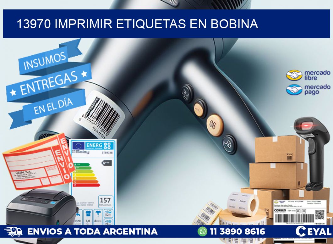 13970 imprimir etiquetas en bobina