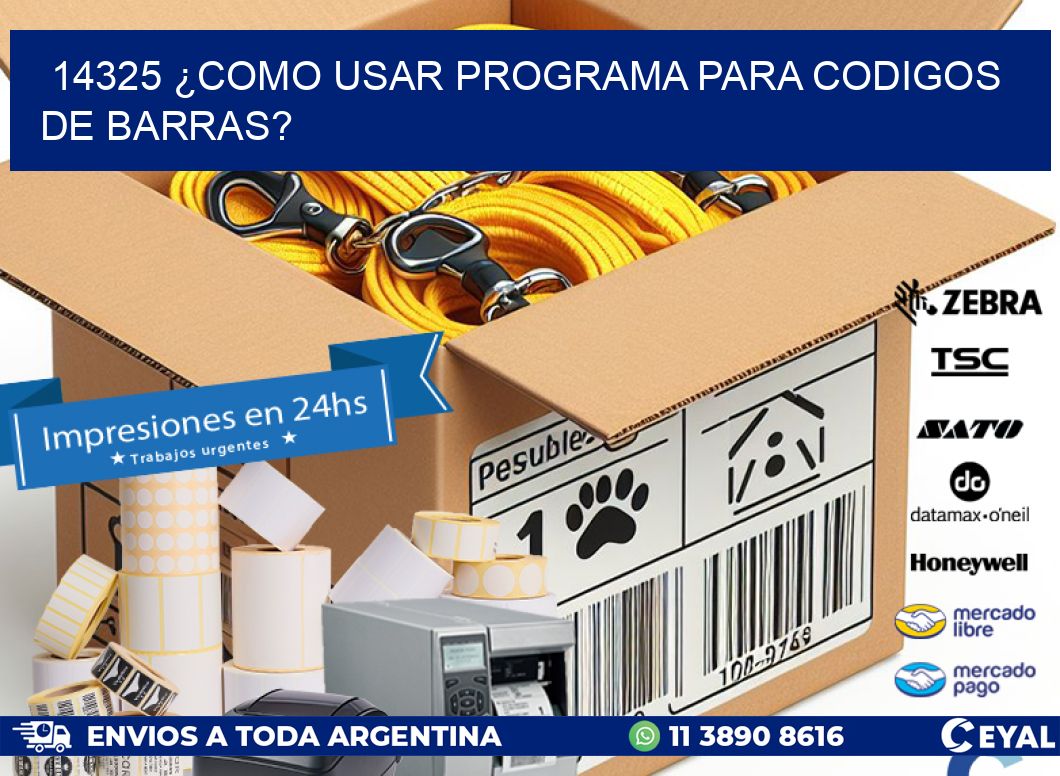 14325 ¿COMO USAR PROGRAMA PARA CODIGOS DE BARRAS?