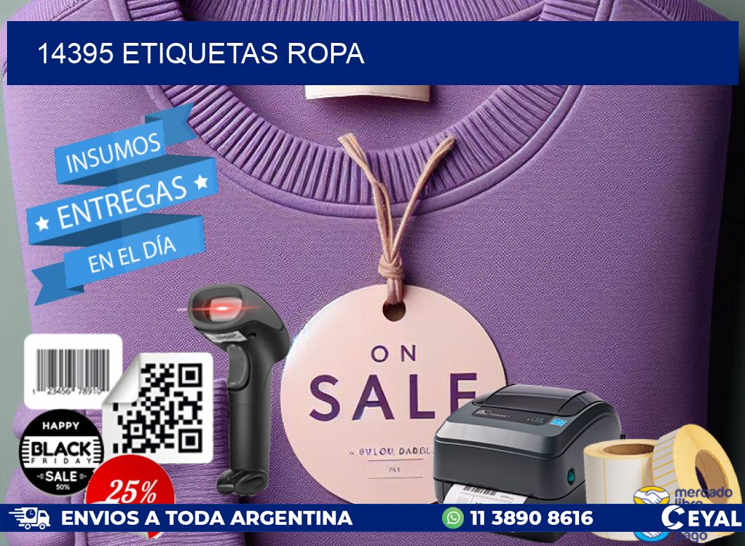 14395 ETIQUETAS ROPA