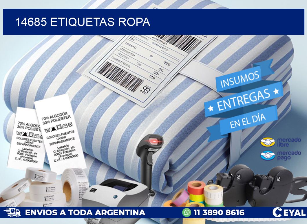 14685 ETIQUETAS ROPA