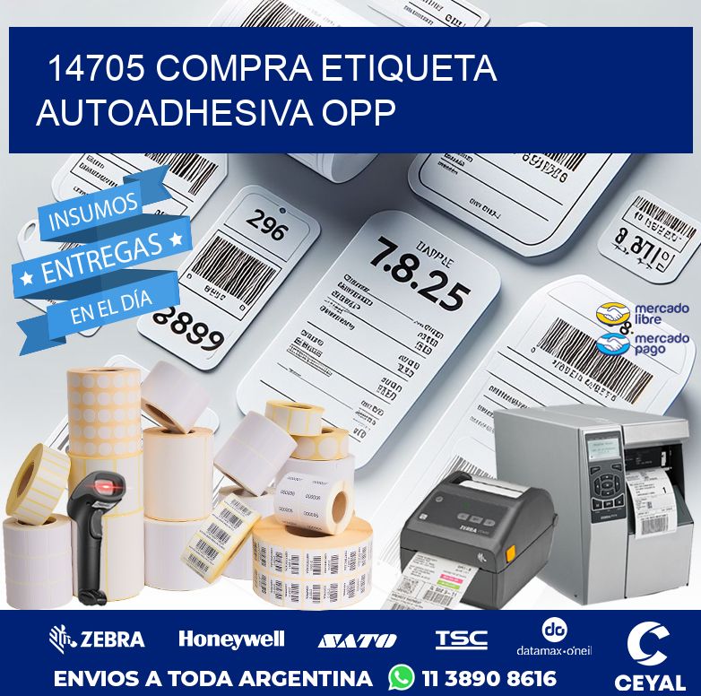 14705 COMPRA ETIQUETA AUTOADHESIVA OPP