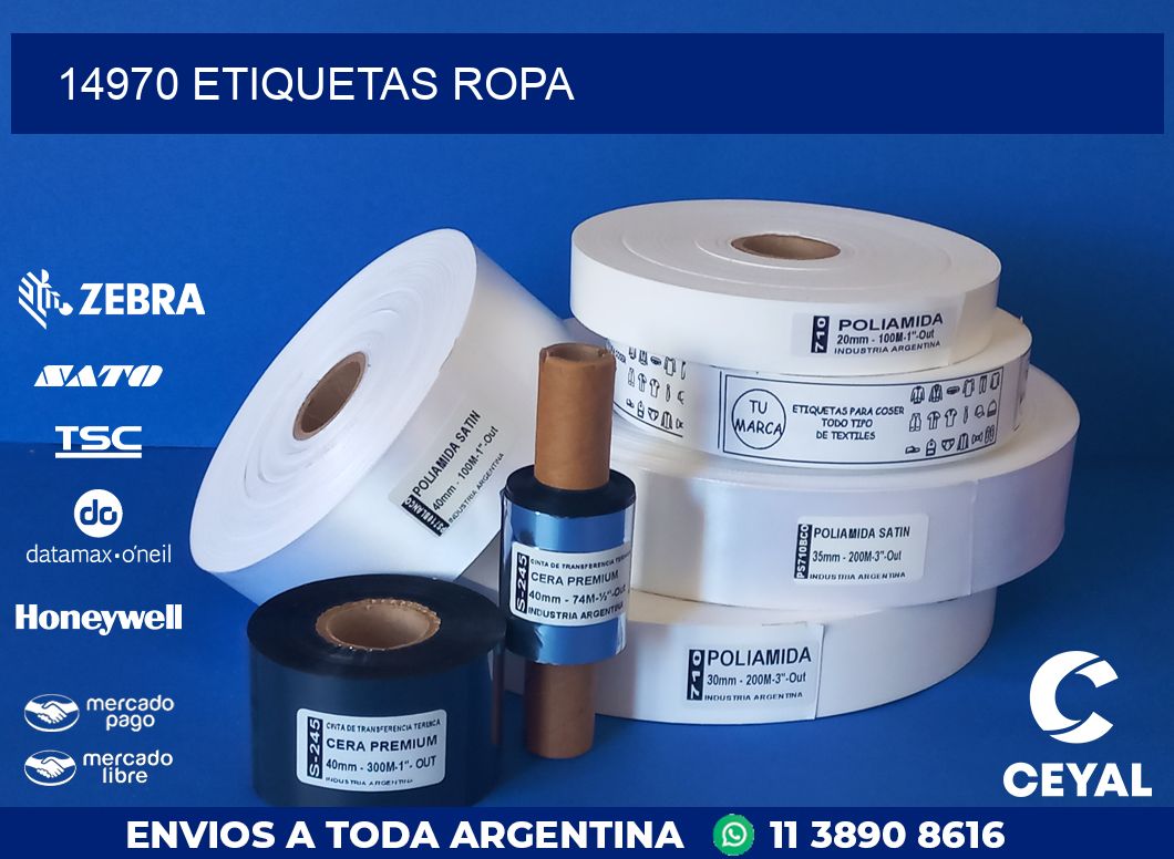 14970 ETIQUETAS ROPA