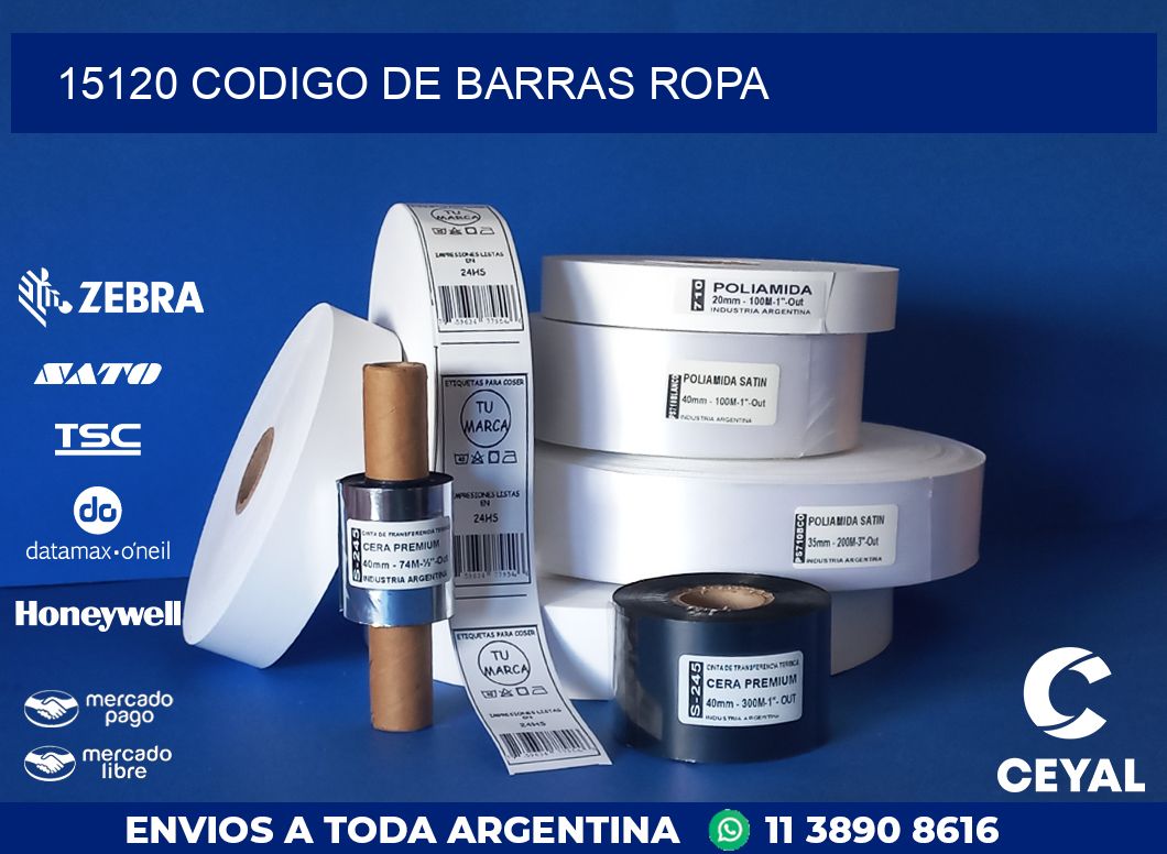 15120 CODIGO DE BARRAS ROPA