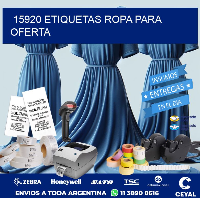 15920 ETIQUETAS ROPA PARA OFERTA