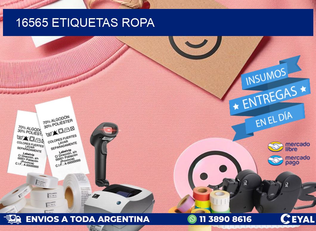 16565 ETIQUETAS ROPA