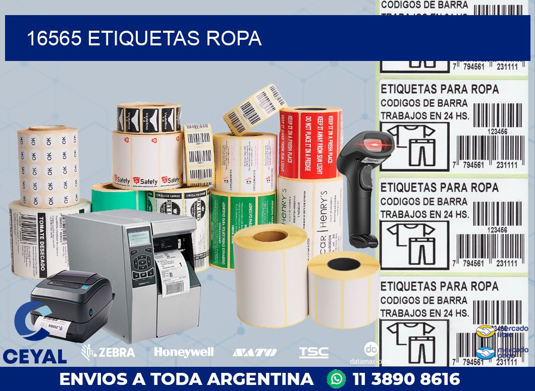 16565 ETIQUETAS ROPA