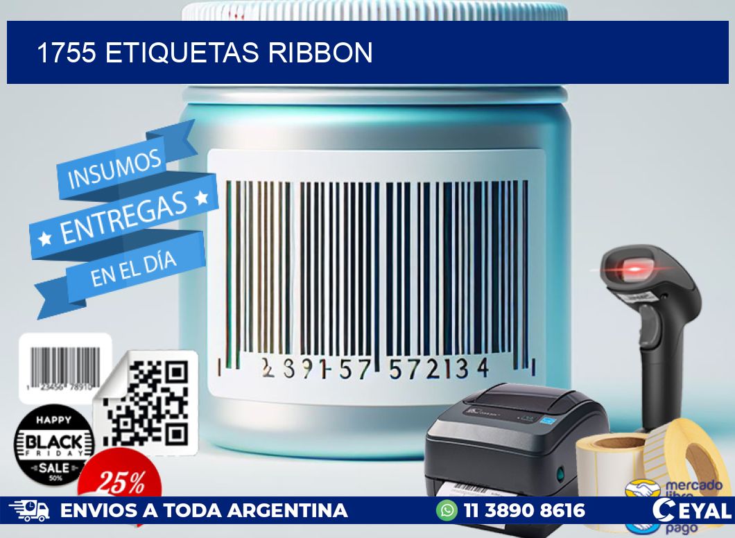 1755 ETIQUETAS RIBBON