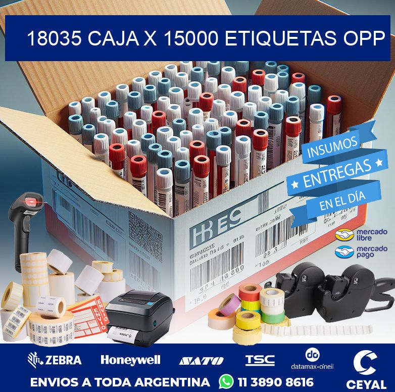 18035 CAJA X 15000 ETIQUETAS OPP