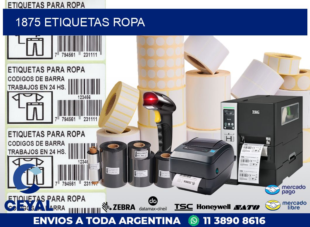 1875 ETIQUETAS ROPA