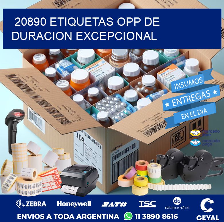 20890 ETIQUETAS OPP DE DURACION EXCEPCIONAL