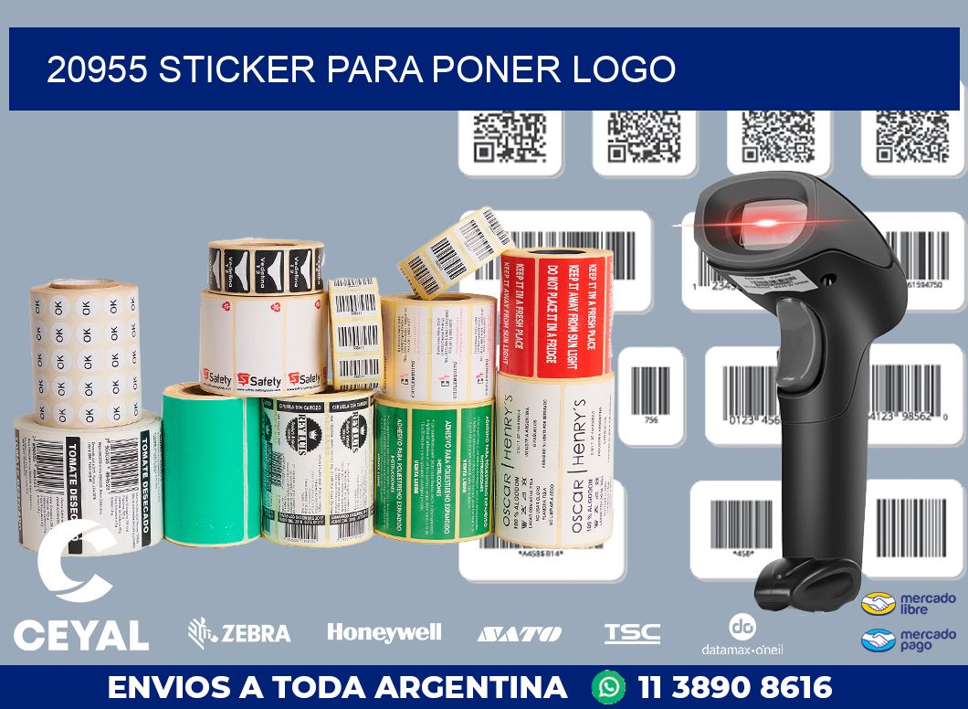 20955 STICKER PARA PONER LOGO