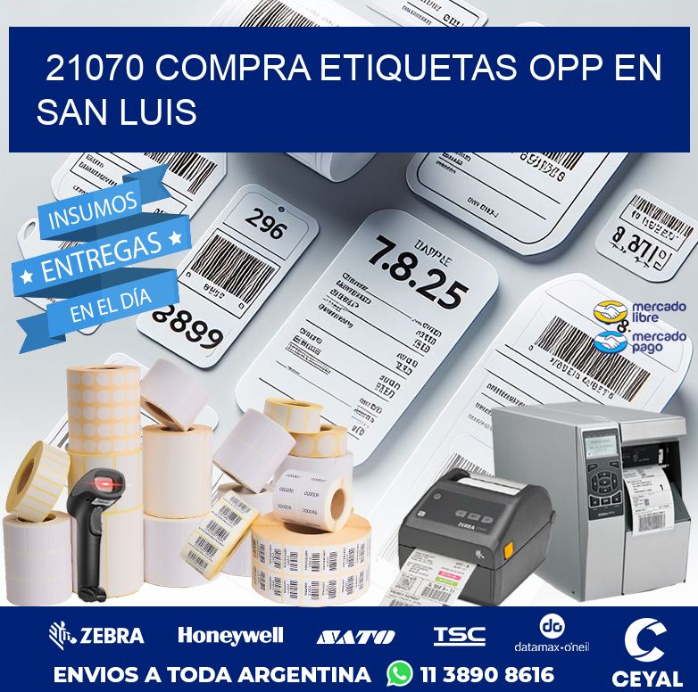 21070 COMPRA ETIQUETAS OPP EN SAN LUIS