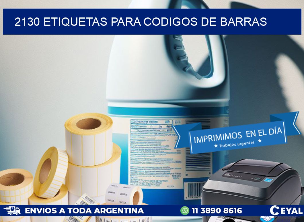 2130 ETIQUETAS PARA CODIGOS DE BARRAS