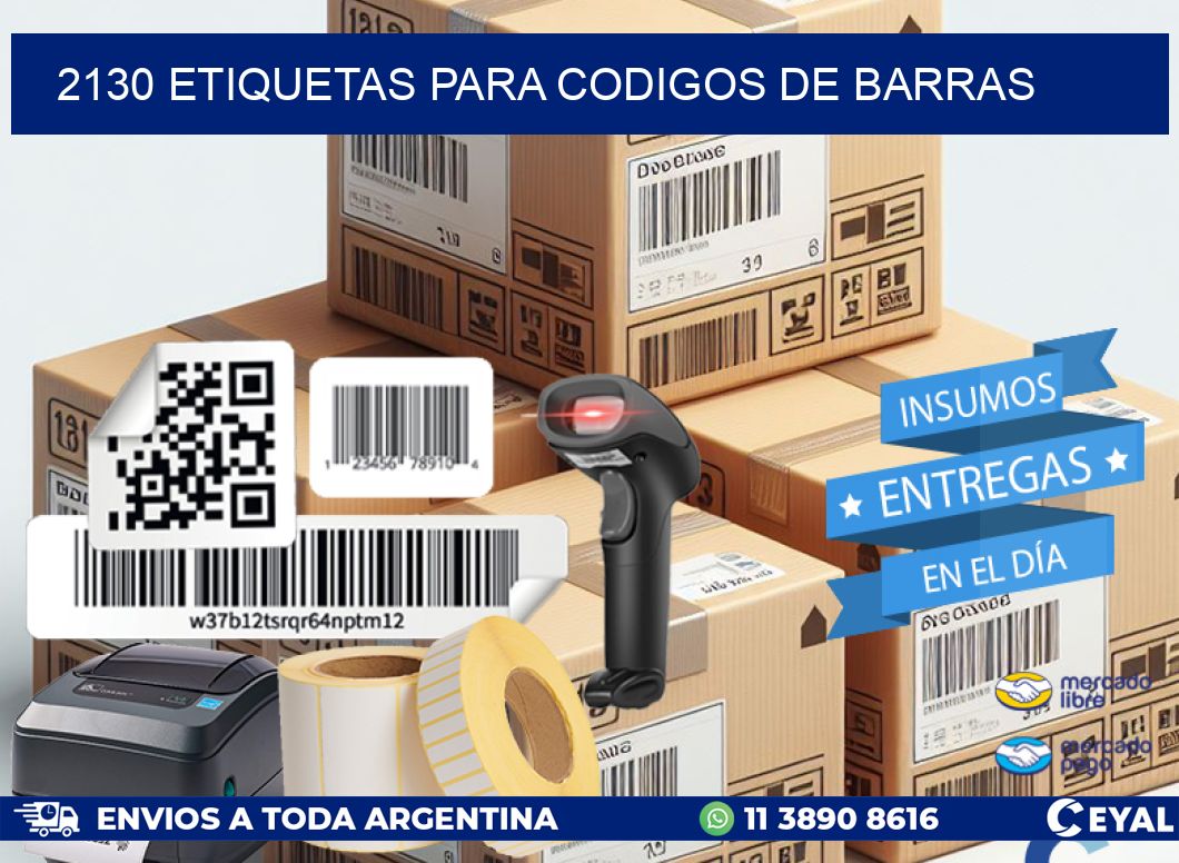 2130 ETIQUETAS PARA CODIGOS DE BARRAS