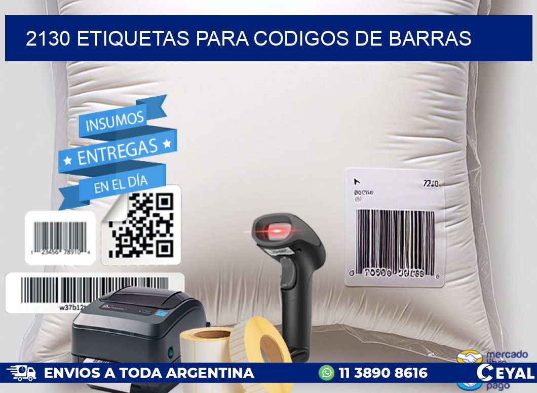 2130 ETIQUETAS PARA CODIGOS DE BARRAS