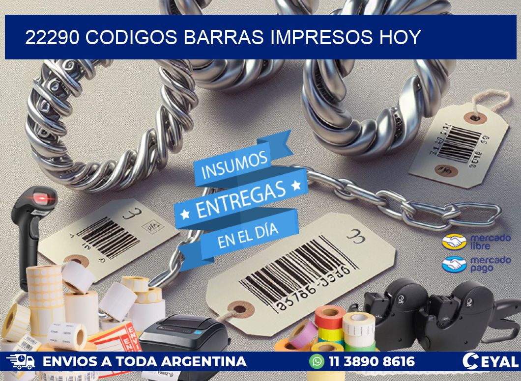 22290 CODIGOS BARRAS IMPRESOS HOY