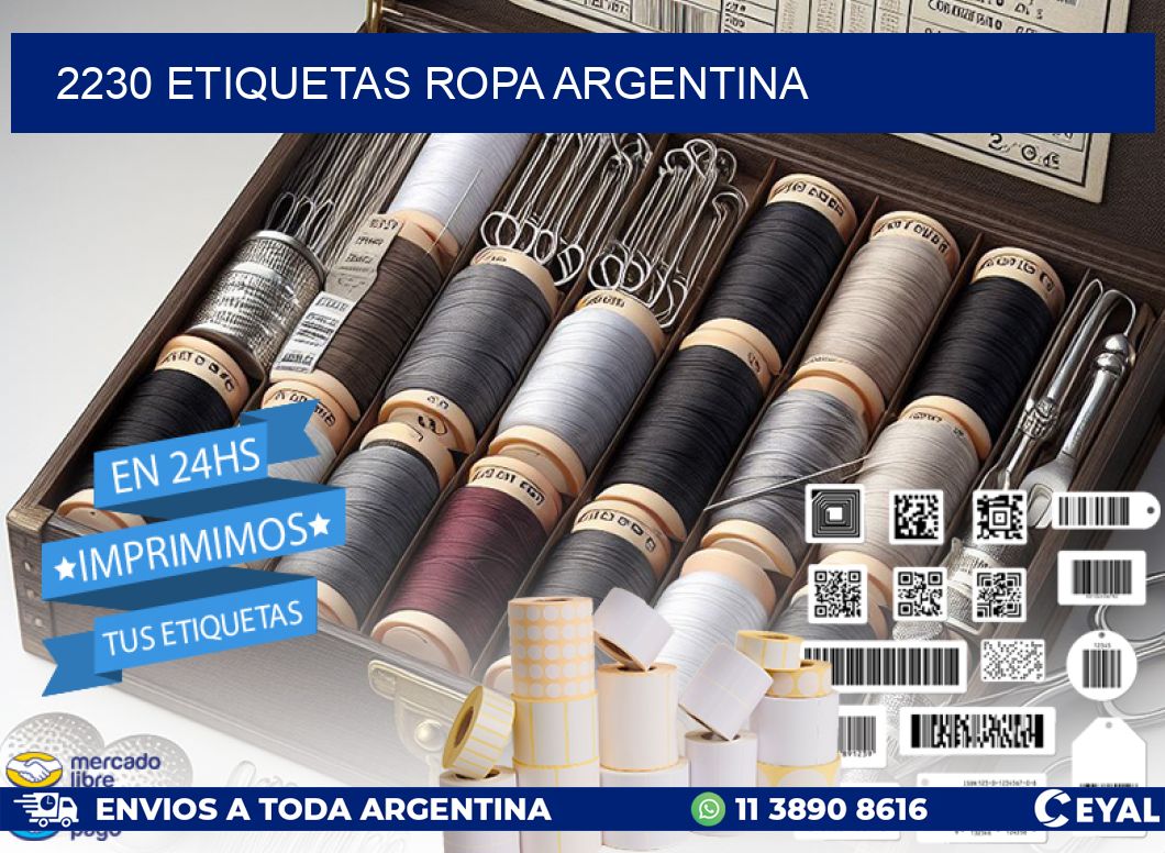 2230 ETIQUETAS ROPA ARGENTINA