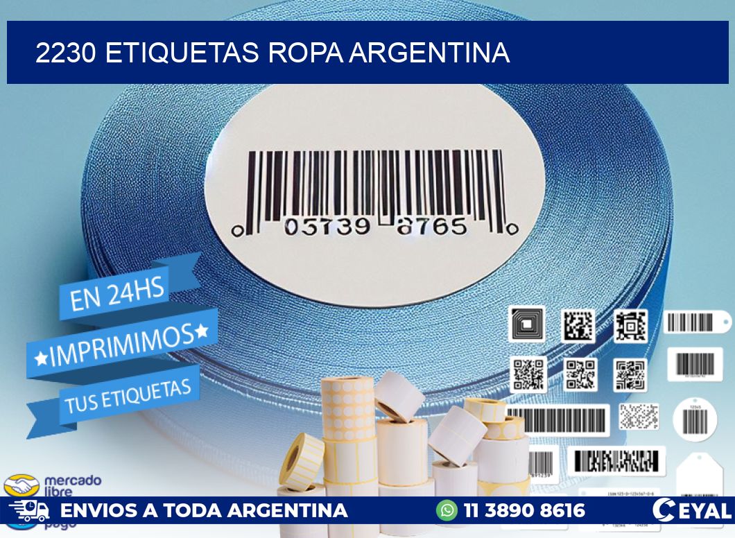 2230 ETIQUETAS ROPA ARGENTINA