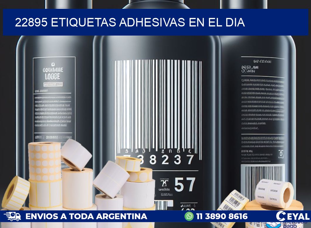 22895 etiquetas adhesivas en el dia