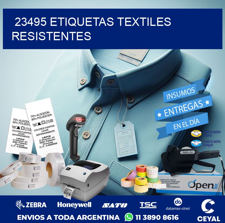 23495 ETIQUETAS TEXTILES RESISTENTES