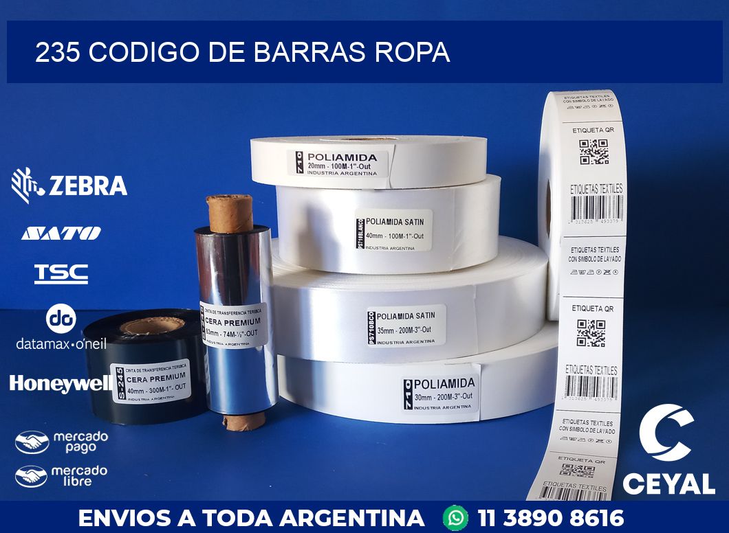 235 CODIGO DE BARRAS ROPA