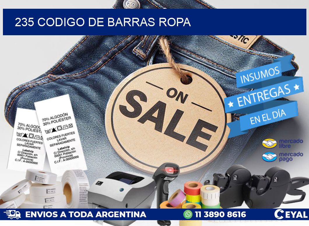 235 CODIGO DE BARRAS ROPA